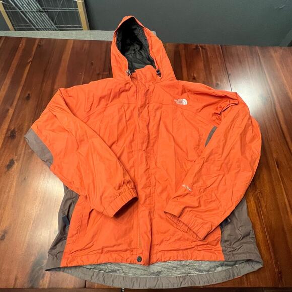 The North Face Men’s HyVent Waterproof Jacket – Orange/Brown – Size Medium (M/M) - Picture 1 of 5